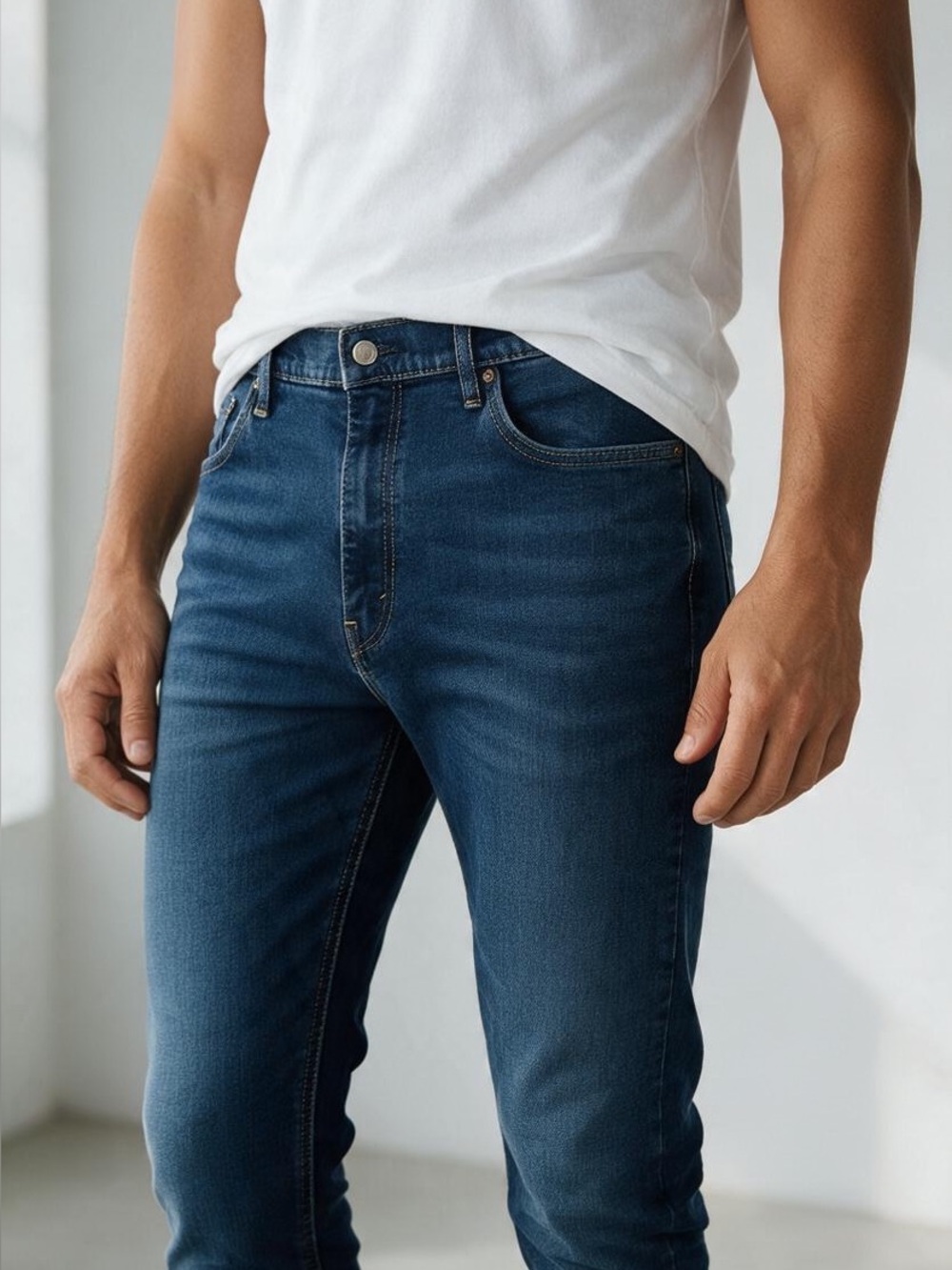 Levi’s 541 Athletic Fit Jeans Men’s 38x36 Dark Blue Denim Straight Leg